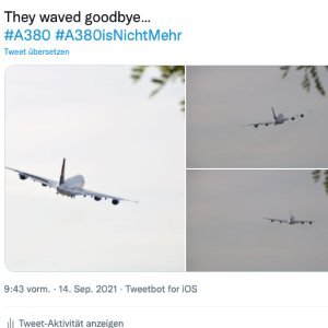 Kapitelbild: A380 Waving Goodby
