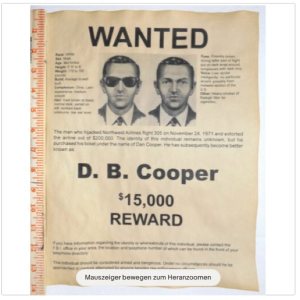 Kapitelbild: DB Cooper Frage von Johannes