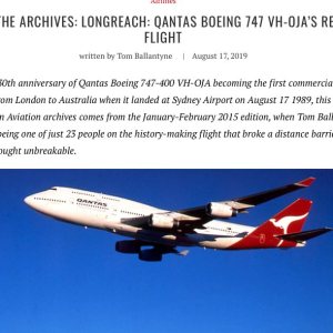 Folge 91: QANTAS B744 Longreach Flug AUG 1989