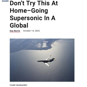 Folge 91: Frage von Andi: Global 8000 flog Supersonic