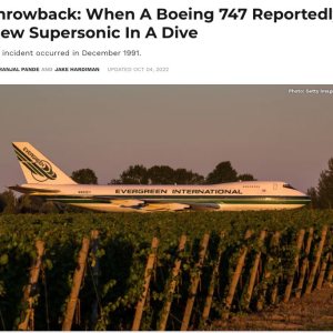 Folge 91: Throwback: When A B747 Reportedly Flew Supersonic In A Dive