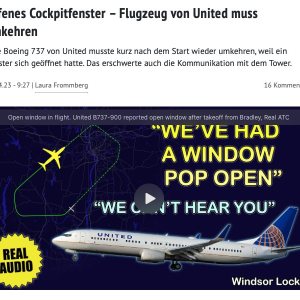 Folge 111: B737: Cockpitfenster öffnet sich im Flug