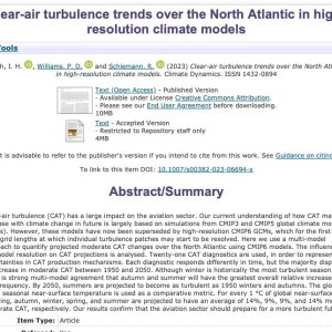 Folge 112: Anstieg der Clear Air Turbulence durch Klimawandel