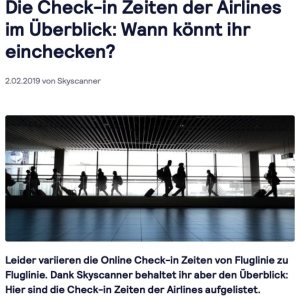Folge 114: Checkin Zeiten