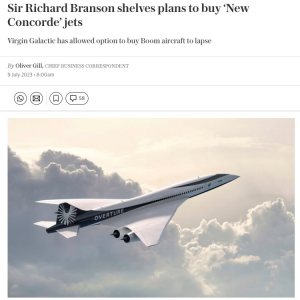 Folge 117: Branson lässt Option verfallen bei Boom Supersonic