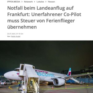 Folge 118: Unerfahrener Co-Pilot muss Steuer von Flieger übernehmen