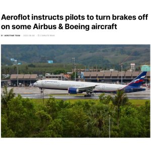 Folge 119: Aeroflot fliegt mit deaktivierten Bremsen