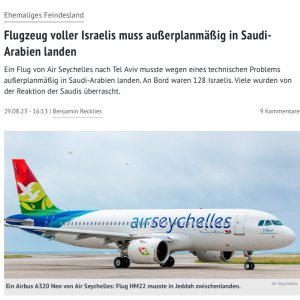 Folge 123: Israelis muss außerplanmäßig in Saudi-Arabien landen