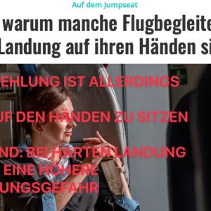 Folge 139: Frage von Julian: Die Armhaltung der Flugbegleiter