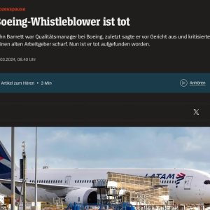 Folge 142: Spiegel Artikel zum Tod des Boeing Whistleblower