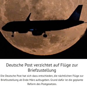 Folge 145: Deutsche Post stellt Nachtflüge ein