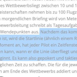 Folge 147: Startlinie beim Segelflugwettbewerb
