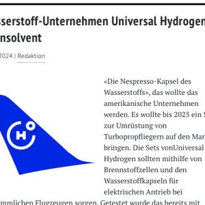 Folge 154: Universal Hydrogen ist Pleite
