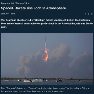 Folge 160: Explosion der Superheavy auf die Ionosphäre