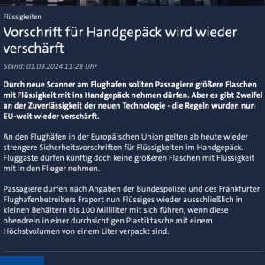 Folge 160: Doch wieder Flüssigkeiten bei der SiKo vorzeigen