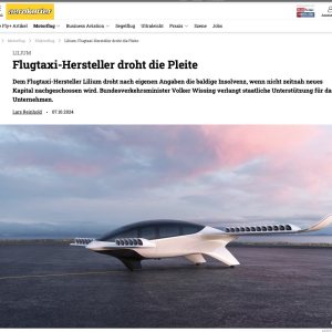 Folge 163: Flugtaxi-Hersteller droht die Pleite