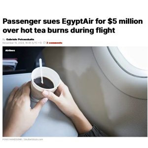 Folge 166: PAX sues EgyptAir over hot tea burns during flight