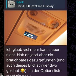 Folge 170: Der A350 jetzt mit Display Anstatt PAX Signs