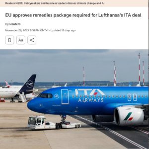 Folge 170: EU approves remedies package required for Lufthansa's ITA deal