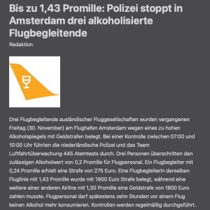 Folge 170: AMS Alkohol Kontrollen bei den Besatzungen