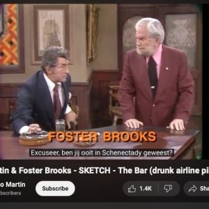 Folge 170: Dean Martin & Foster Brooks - SKETCH - (drunk airline pilot)