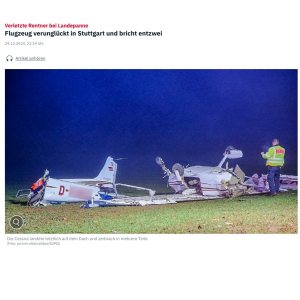 Folge 174: Flugzeug verunglückt in Stuttgart und bricht entzwei