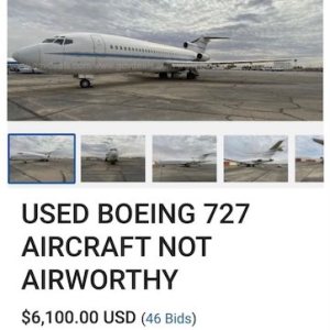 Folge 175: B727 für 6100 US Dollar (not airworthy)