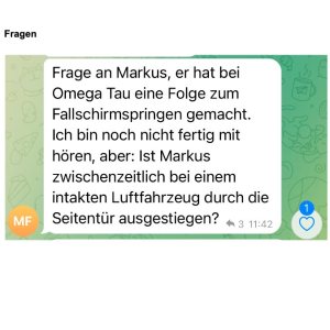 Folge 178: Frage an Markus: warst Du schon mal Fallschirmspringen