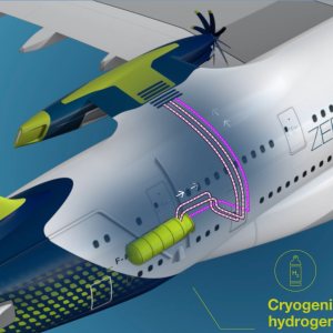 Folge 181: Bild des A380 mit zusätzlichem Triebwerk
