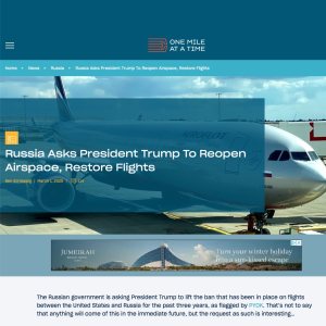 Folge 181: Russland bittet Trump um Öffnung des Luftraums und Flüge