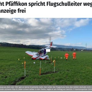 Folge 183: Flugschulleiter in Pfäffikon wegen Tankanzeige freigesprochen