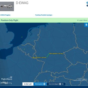 Folge 191: Flugwege der Registration D-EWAG