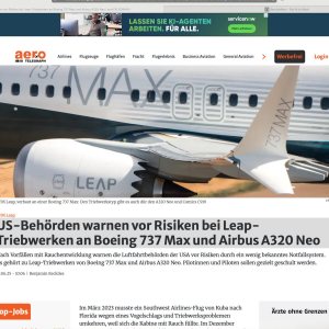 Folge 192: US-Behörden warnen vor Risiken bei Leap-Triebwerken