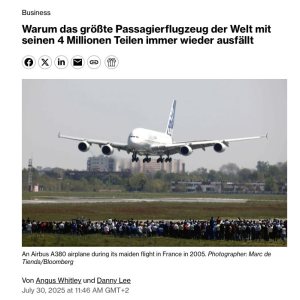 Folge 197: Warum A380 Flüge immer wieder ausfällt