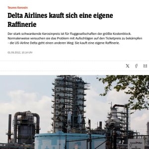 Folge 202: Zur Folge 201: Delta Kaufte sich eigene Raffinerie