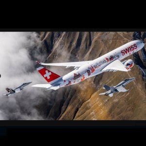 Folge 202: New Airbus A350 escorted home by Swiss Air Force jets 🇨🇭