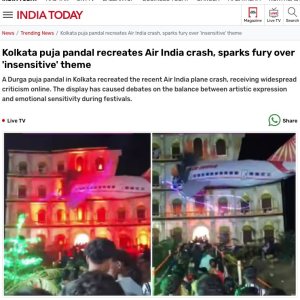 Folge 203: A Durga puja pandal in Kolkata recreated the Air India Crash