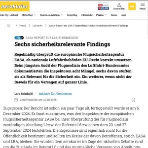 Folge 205: Artikel aus dem Aerokurier zum Referat L6 LBA