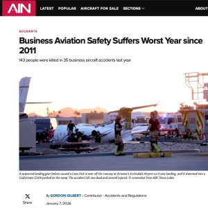 Folge 211: Business Aviation Safety Suffers Worst Year since 2011