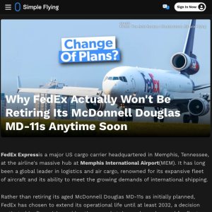 Folge 213: Fedex wiederum will alles MD11 wieder fliegen lassen
