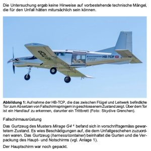Folge 213: Flugzeugabsturz in Grenchen durch Notfallschirm verursacht