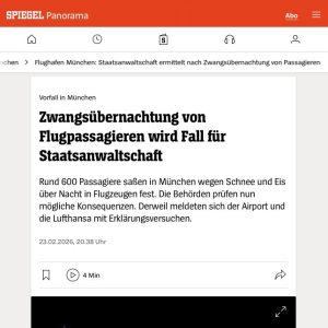 Folge 216: MUC: Staatsanwaltschaft ermittelt nach Zwangsübernachtung