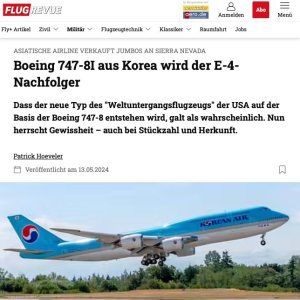 Folge 216: Die USAF hat auch von Korean Air 748 gekauft