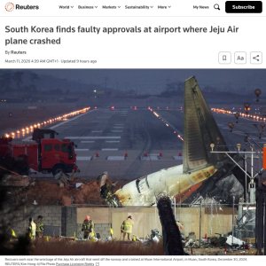 Folge 217: Muan Airport trägt Mitschuld am Jeju Airline Unfall