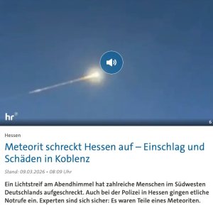 Folge 217: Meteorit in Koblenz ➔  Action in Stade