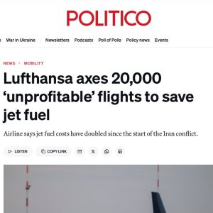 Folge 223: Lufthansa axes 20,000  flights to save fuel