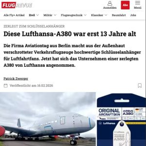 Folge 223: Diese Lufthansa-A380 war erst 13 Jahre alt