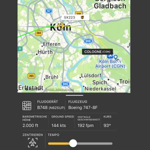 Folge 224: B747 über CGN im FR24 Playback