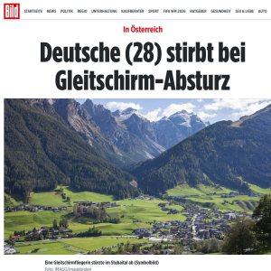 Folge 231: In Österreich: stirbt bei Gleitschirm-Absturz