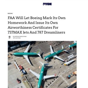 Folge 232: Boeing: "Own Airworthiness Certificates For 737MAX & B787"